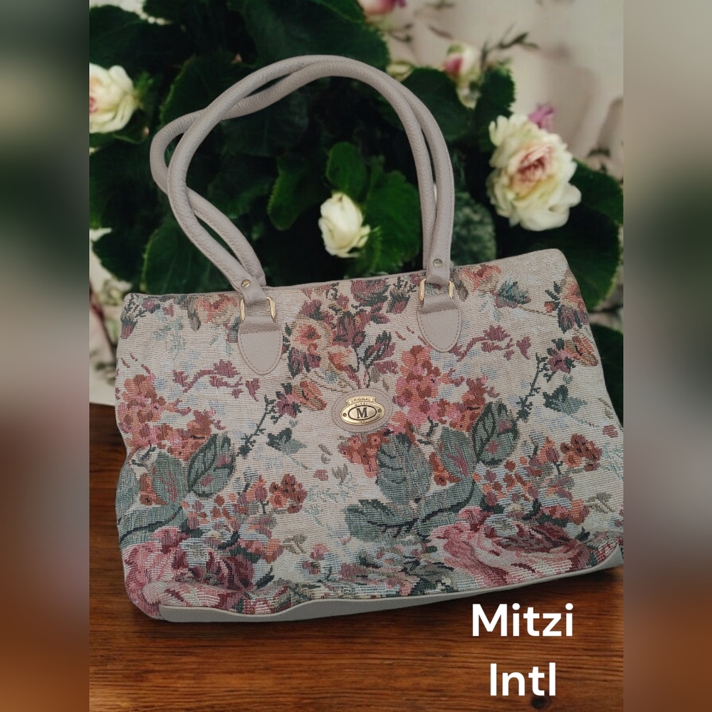 Mitzi Intl canvas bag tote purse tapestry